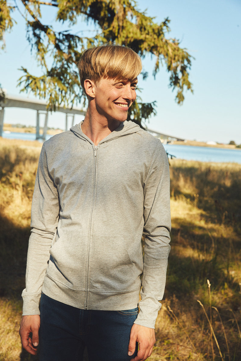 O62301 UNISEX JERSEY ZIP HOODIE – Neutral