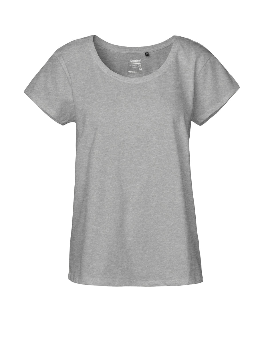 [RECTO] LOOSE FIT COTTON T-SHIRT★人気★ O81003 LADIES LOOSE FIT T-SHIRT – Neutral