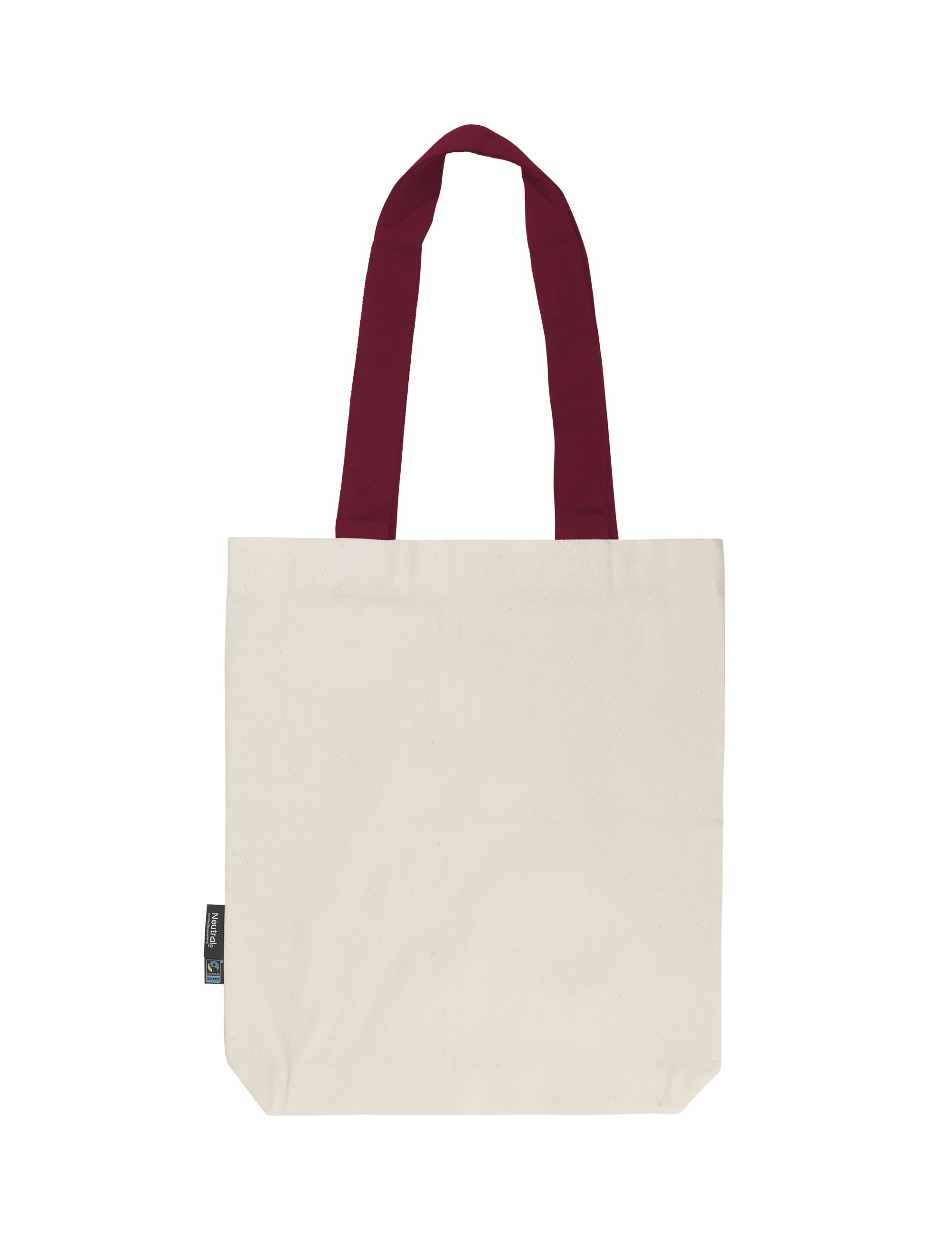 O90002 TWILL BAG W. CONTRAST HANDLES