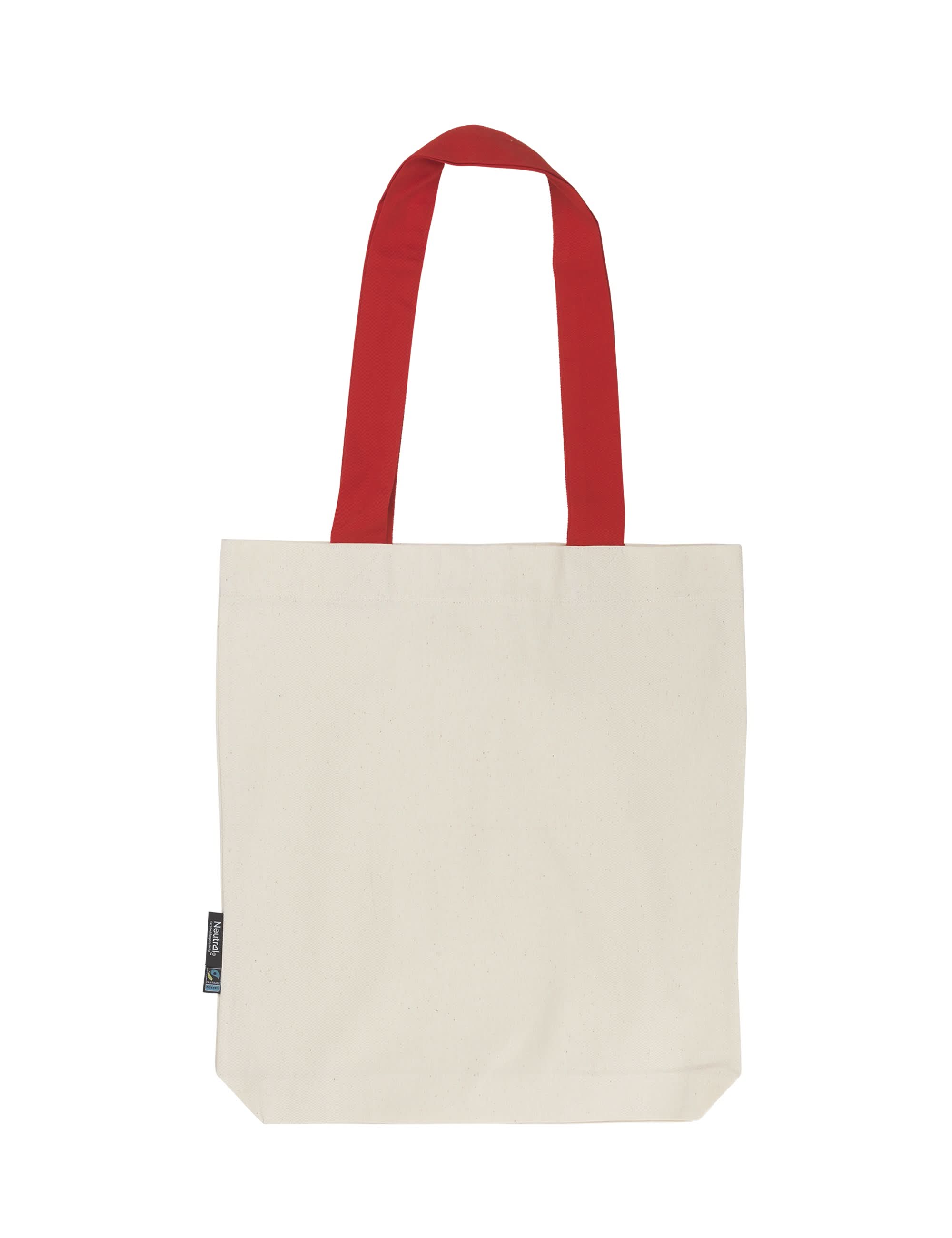 O90002 TWILL BAG W. CONTRAST HANDLES