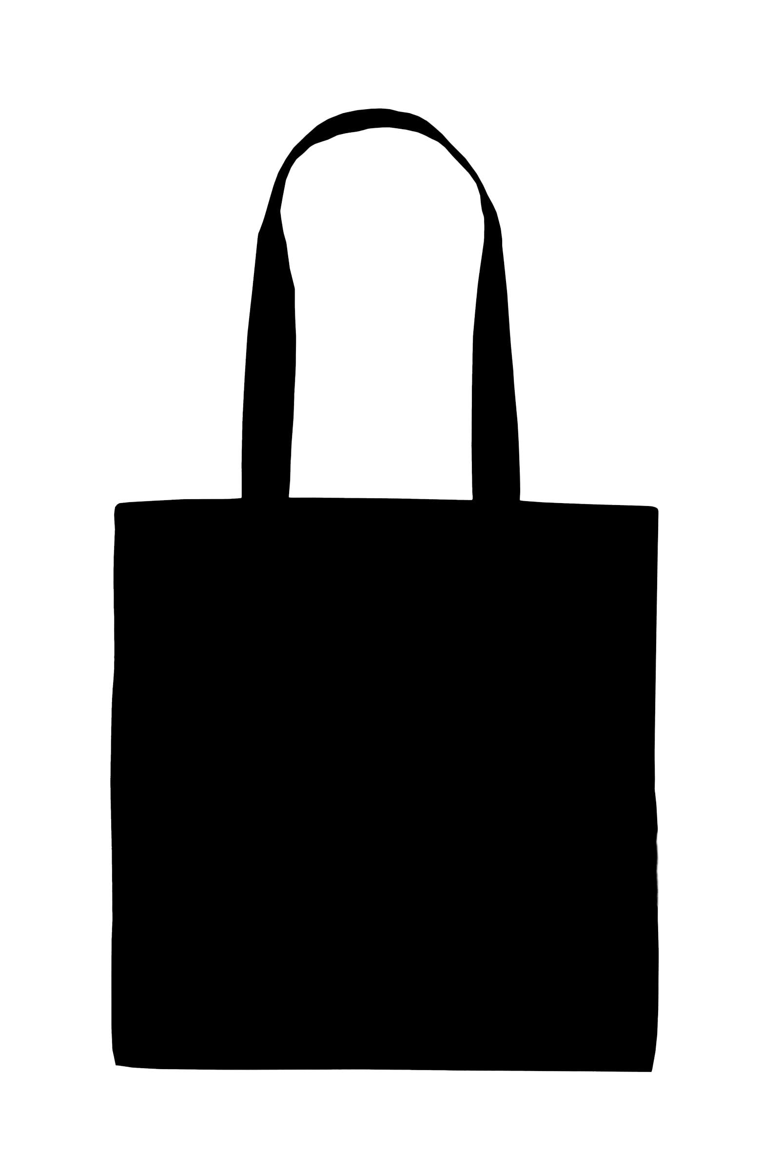 T90014 TIGER COTTON SHOPPING BAG, LONG HANDLES