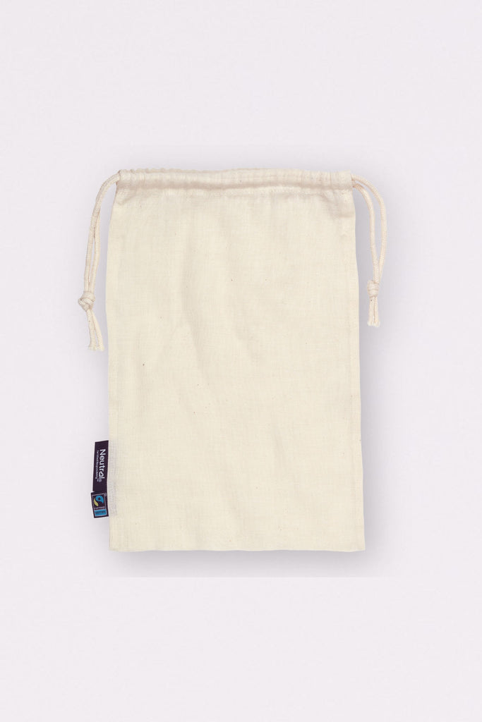 O95025 COTTON BAG W. DRAWSTRINGS