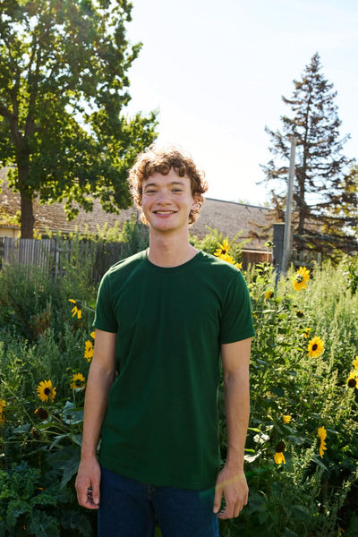 O60012 MENS ROLL UP SLEEVE T-SHIRT