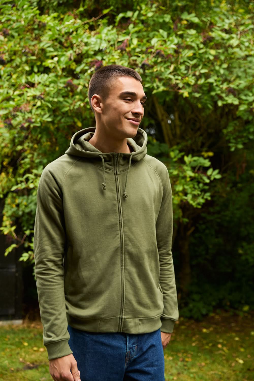 O63401 UNISEX HOODIE W. HIDDEN ZIP