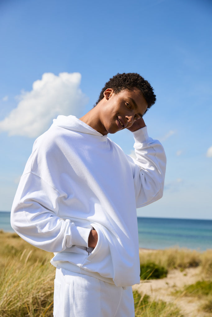 T63112 TIGER COTTON OVERSIZED HOODIE W. SIDE POCKETS