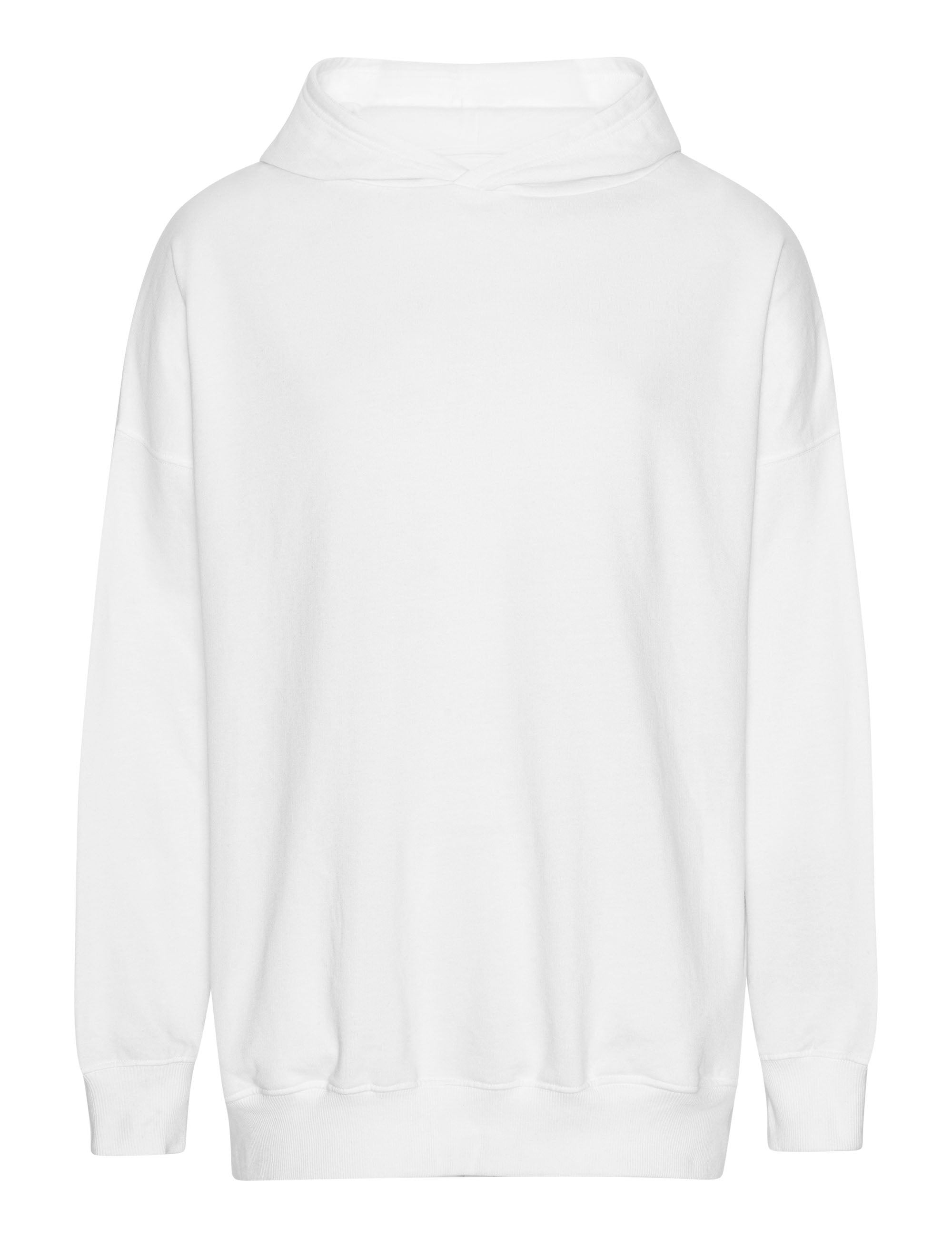 T63112 TIGER COTTON OVERSIZED HOODIE W. SIDE POCKETS – Neutral