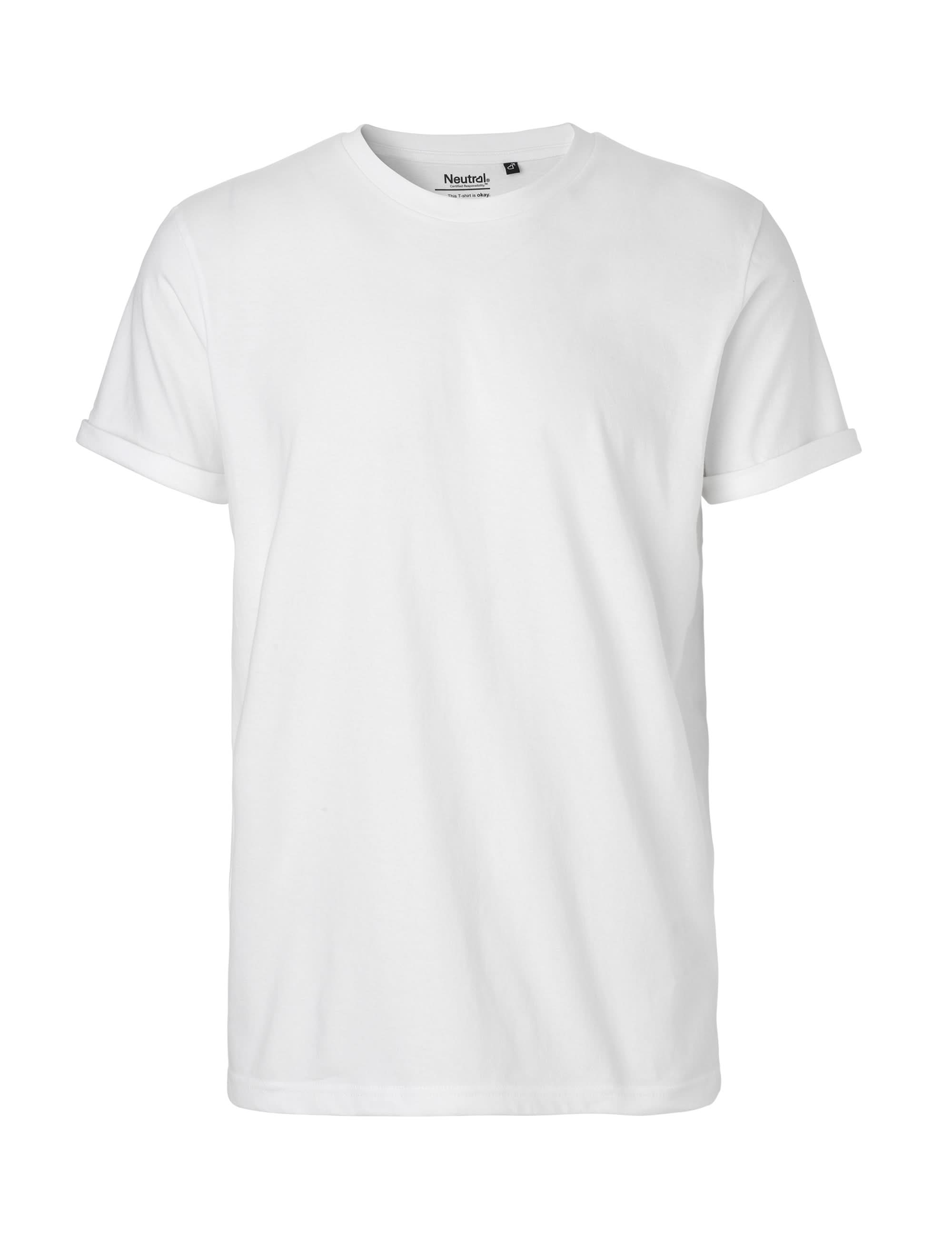 O60012 MENS ROLL UP SLEEVE T-SHIRT