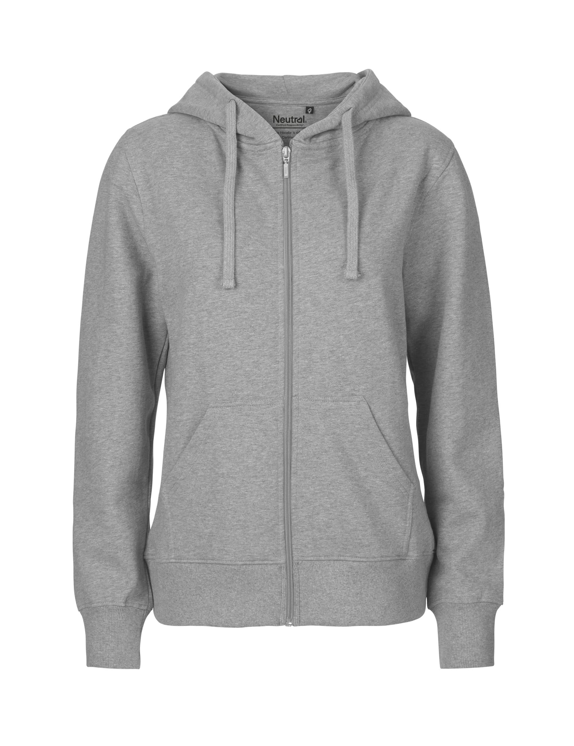 O83301 LADIES ZIP HOODIE – Neutral
