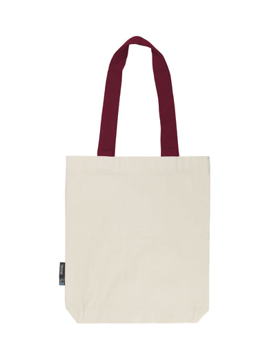 O90002 TWILL BAG W. CONTRAST HANDLES