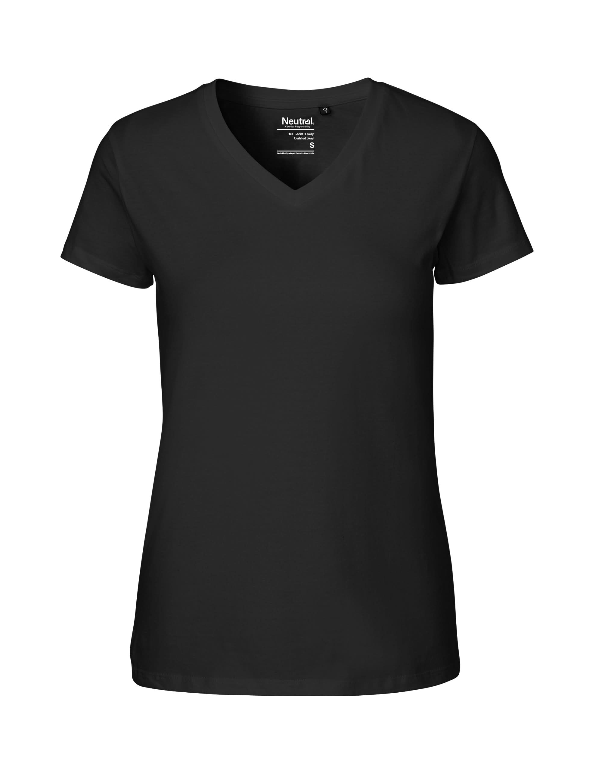 O81005 LADIES V-NECK T-SHIRT – Neutral
