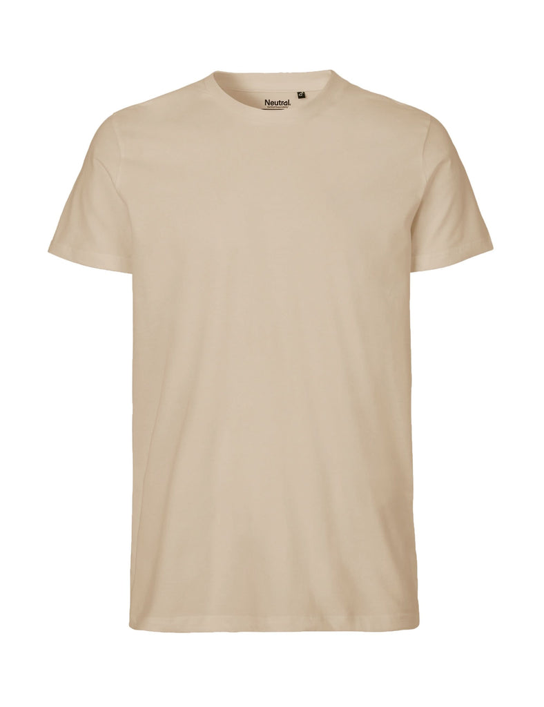 T-shirt In Cotone Organico A Maniche Corte Da Uomo Minimal - Foto 5