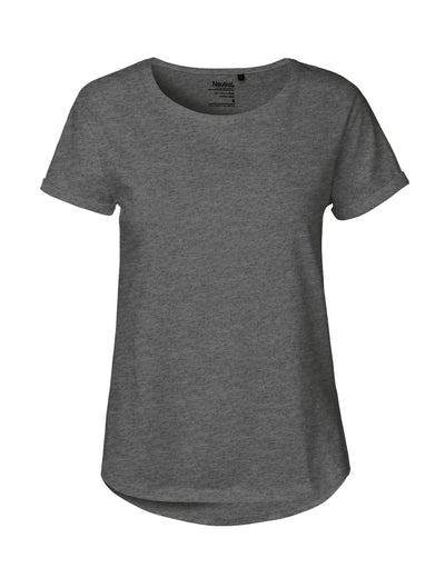 O80012 LADIES ROLL UP SLEEVE T-SHIRT