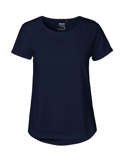 O80012 LADIES ROLL UP SLEEVE T-SHIRT