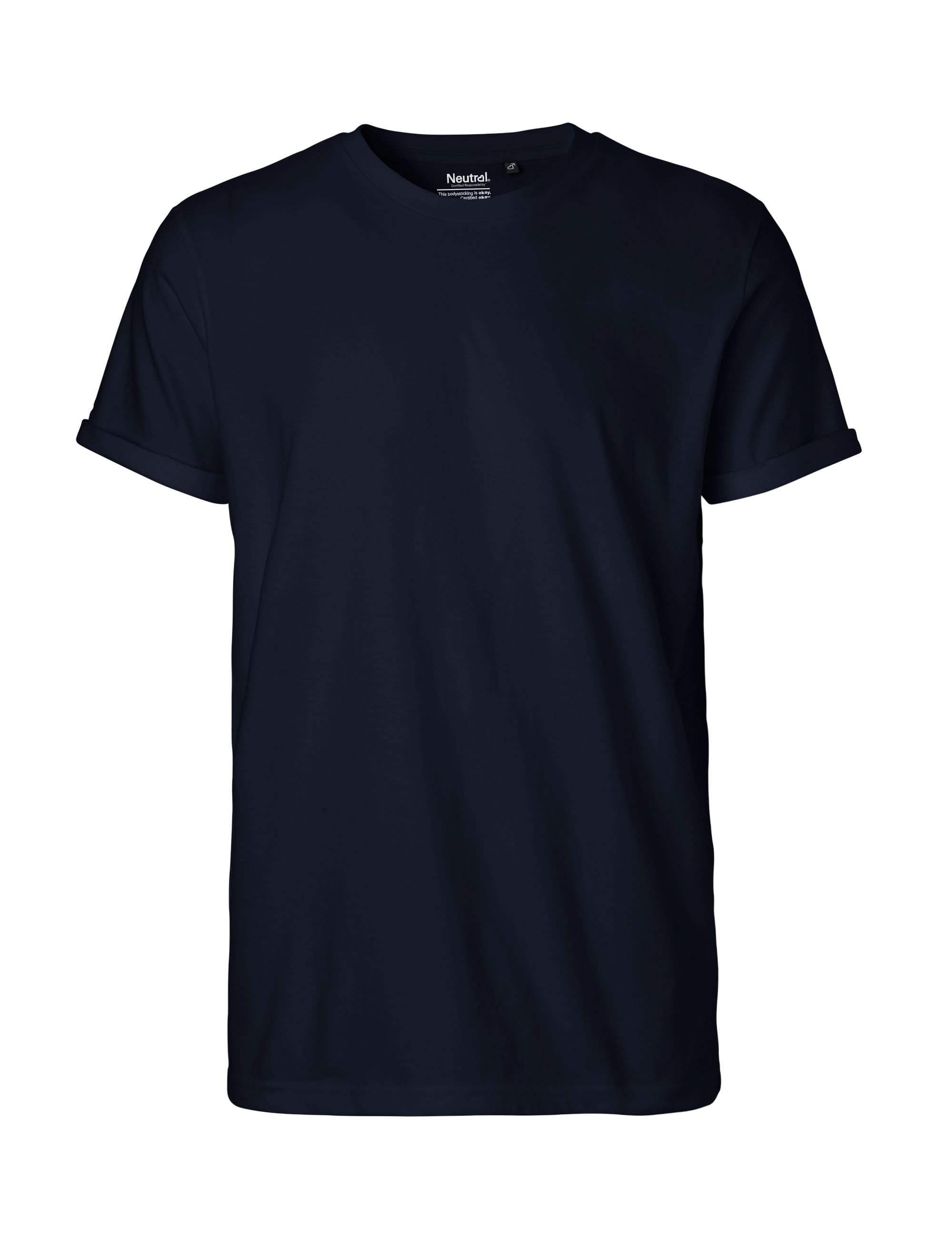 O60012 MENS ROLL UP SLEEVE T-SHIRT – Neutral