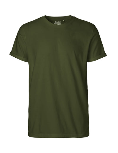 O60012 MENS ROLL UP SLEEVE T-SHIRT