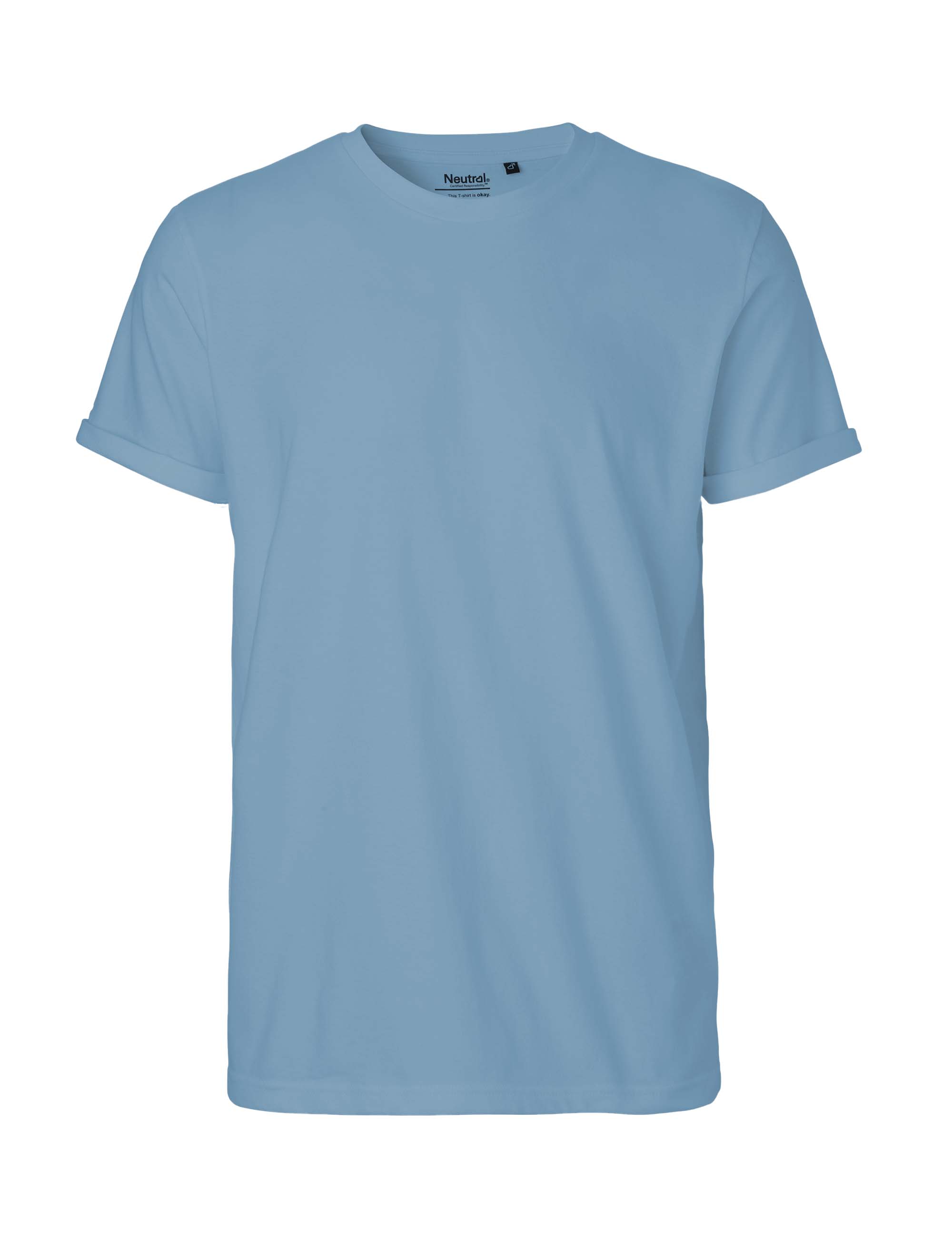 O60012 MENS ROLL UP SLEEVE T-SHIRT